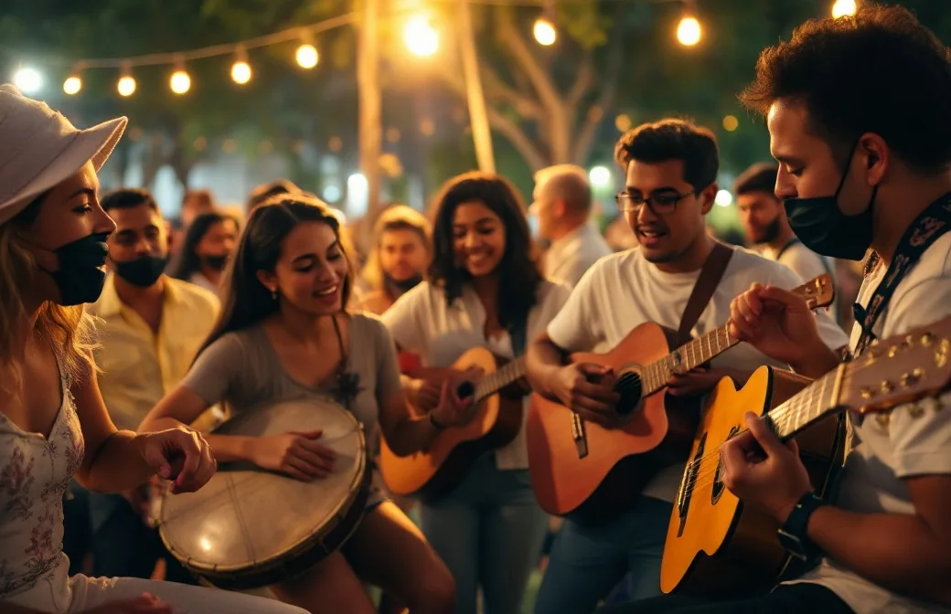 Galera comemorando com o 35M